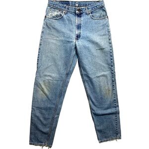 VINTAGE Levi's 550 Denim Jeans Mens 34x34 Blue Light Washed Made In USA 80s